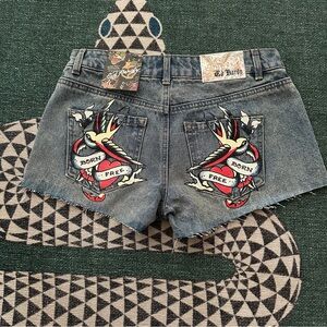 Ed hardy jean shorts